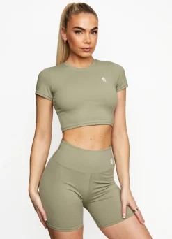 Shorts<Gym King 365 5 Inch Short Pale Olive