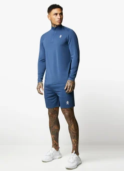 Gymwear<Gym King 365 1/4 Zip Funnel Moonlight Blue