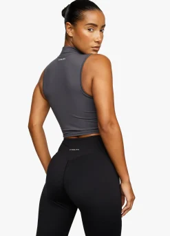 Tops & T-Shirts<Gym King 365 1/4 Zip Tank Graphite