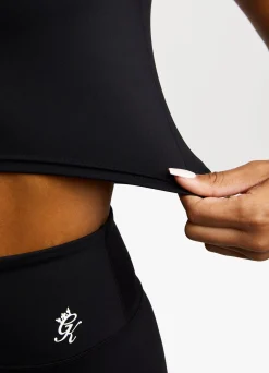 Tops & T-Shirts<Gym King 365 1/4 Zip Tank Black