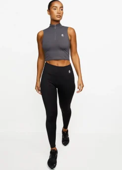 Tops & T-Shirts<Gym King 365 1/4 Zip Tank Graphite