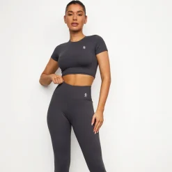Gymwear<Gym King 365 Cap Sleeve Tee Graphite