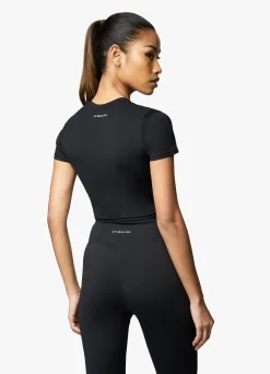 Tops & T-Shirts<Gym King 365 Cap Sleeve Tee Black
