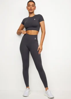 Tops & T-Shirts<Gym King 365 Cap Sleeve Tee Graphite