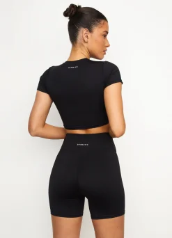 Gymwear<Gym King 365 Cap Sleeve Tee Black