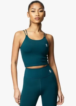 Gymwear<Gym King 365 Long Line Tank Pine Green