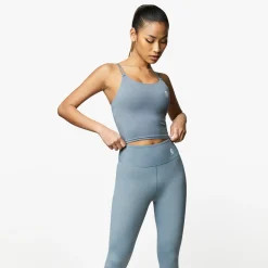 Sports Bras<Gym King 365 Longline Tank Sports Bra Petrol Blue