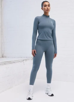 Gymwear<Gym King 365 Ls 1/4 Zip Petrol Blue