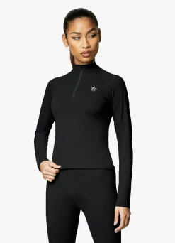 Tops & T-Shirts<Gym King 365 Ls 1/4 Zip Black