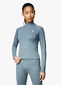 Tops & T-Shirts<Gym King 365 Ls 1/4 Zip Petrol Blue