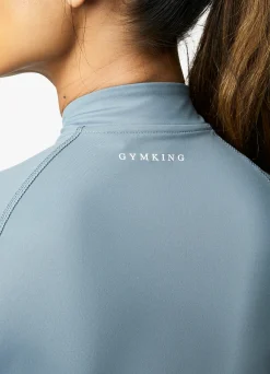Tops & T-Shirts<Gym King 365 Ls 1/4 Zip Petrol Blue