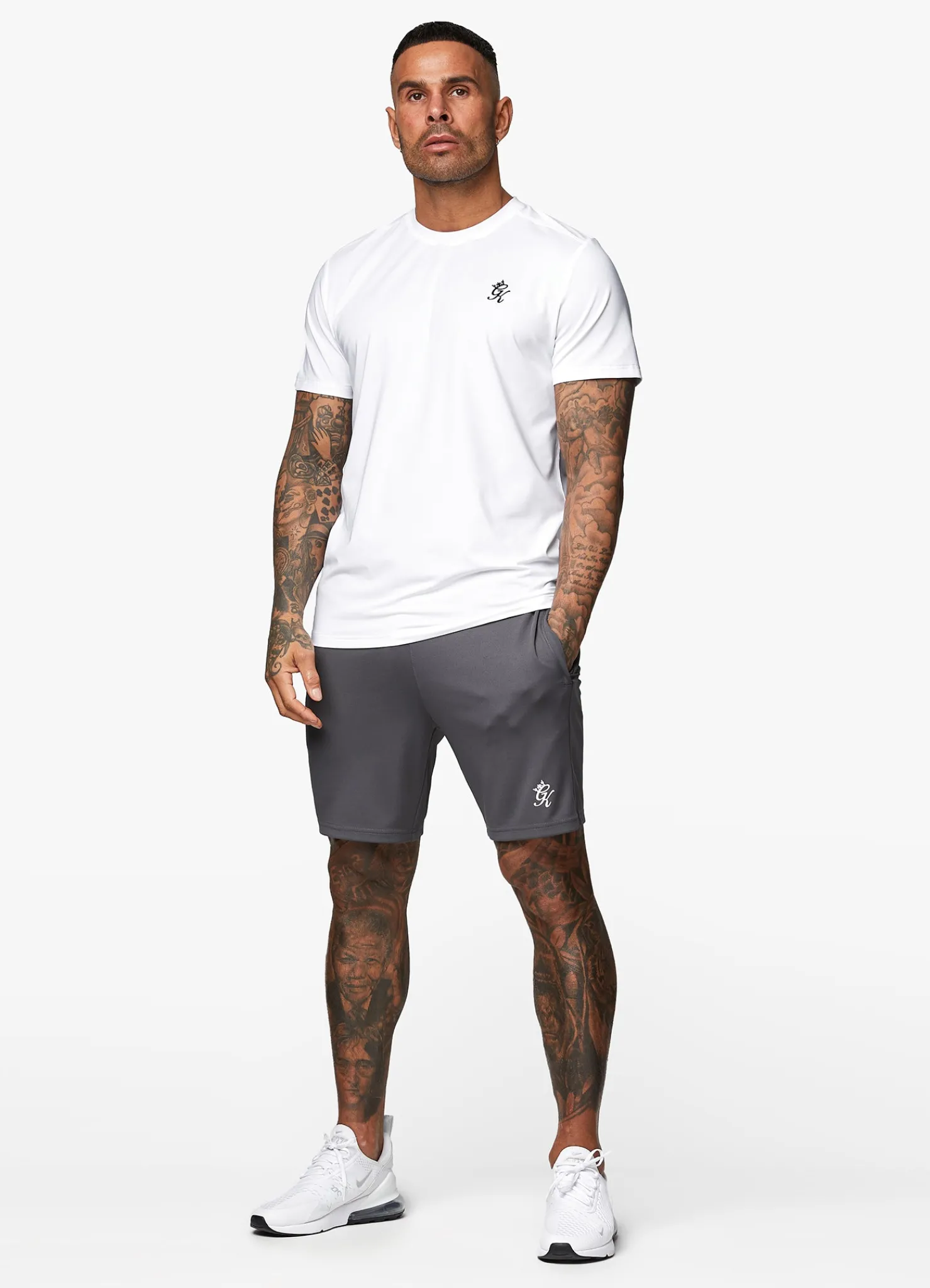 Gymwear<Gym King 365 Poly Tee White