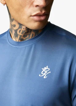 Gymwear<Gym King 365 Poly Tee Moonlight Blue