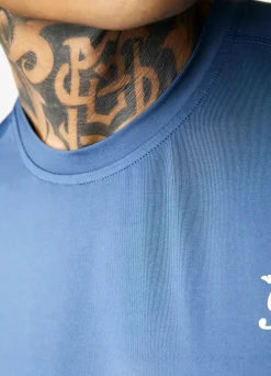 Gymwear<Gym King 365 Poly Tee Moonlight Blue