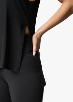 Gymwear<Gym King 365 Split Hem Vest Black