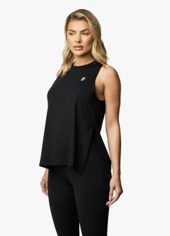 Gymwear<Gym King 365 Split Hem Vest Black