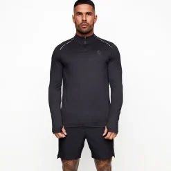 Gymwear<Gym King Ambition Taped 1/4 Zip Funnel Black