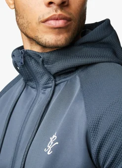 Tracksuit Tops<Gym King Ascent Panel Hood Deep Blue