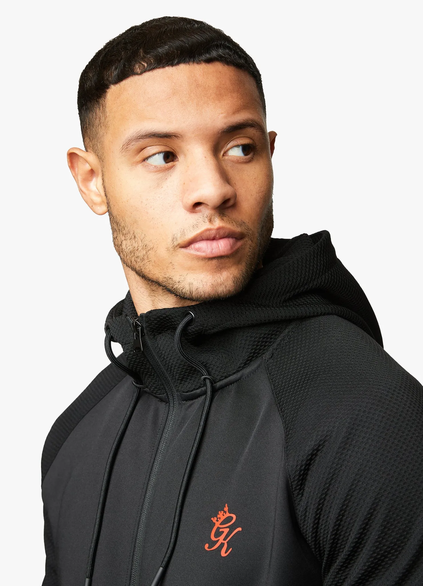 Tracksuit Tops<Gym King Ascent Panel Hood Black