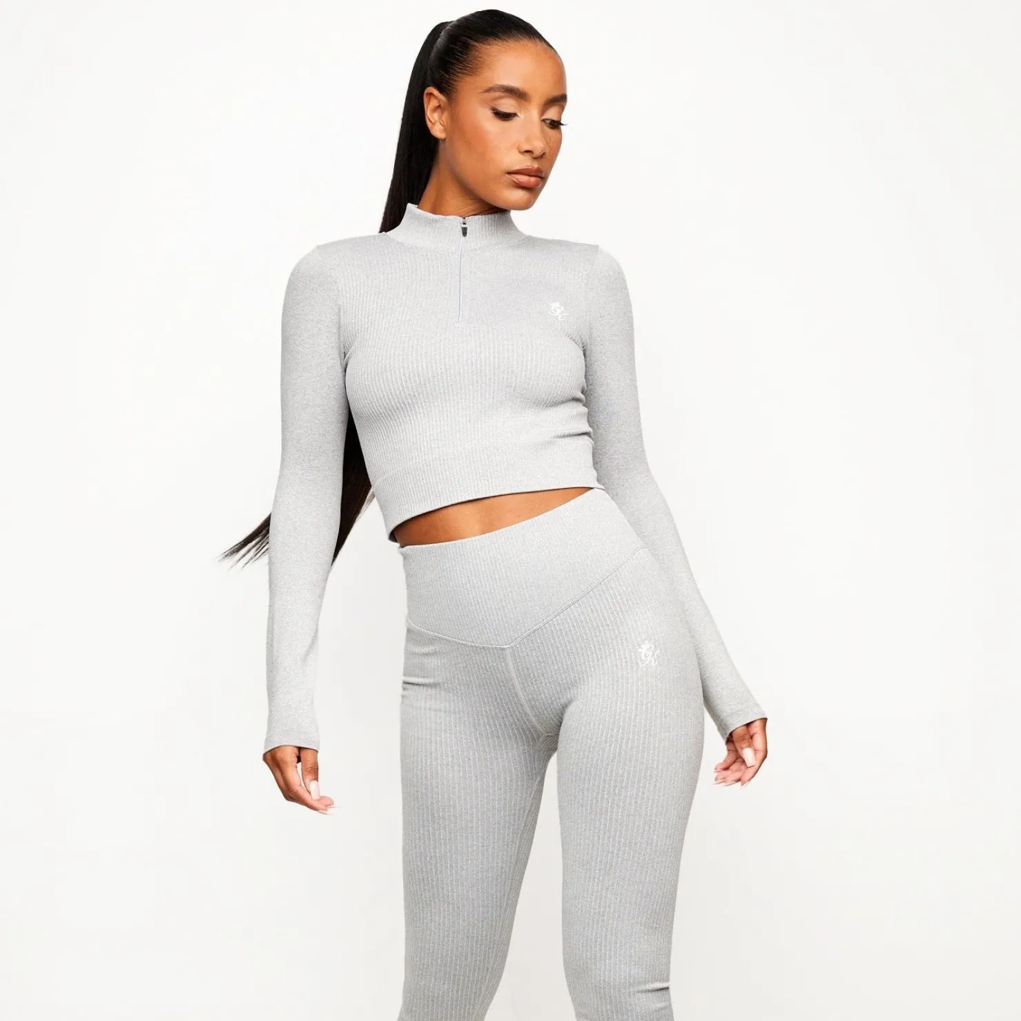 Gymwear<Gym King Balance 1/4 Zip Mid Grey Marl