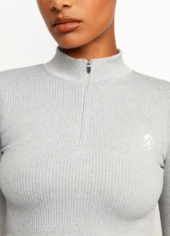 Gymwear<Gym King Balance 1/4 Zip Mid Grey Marl