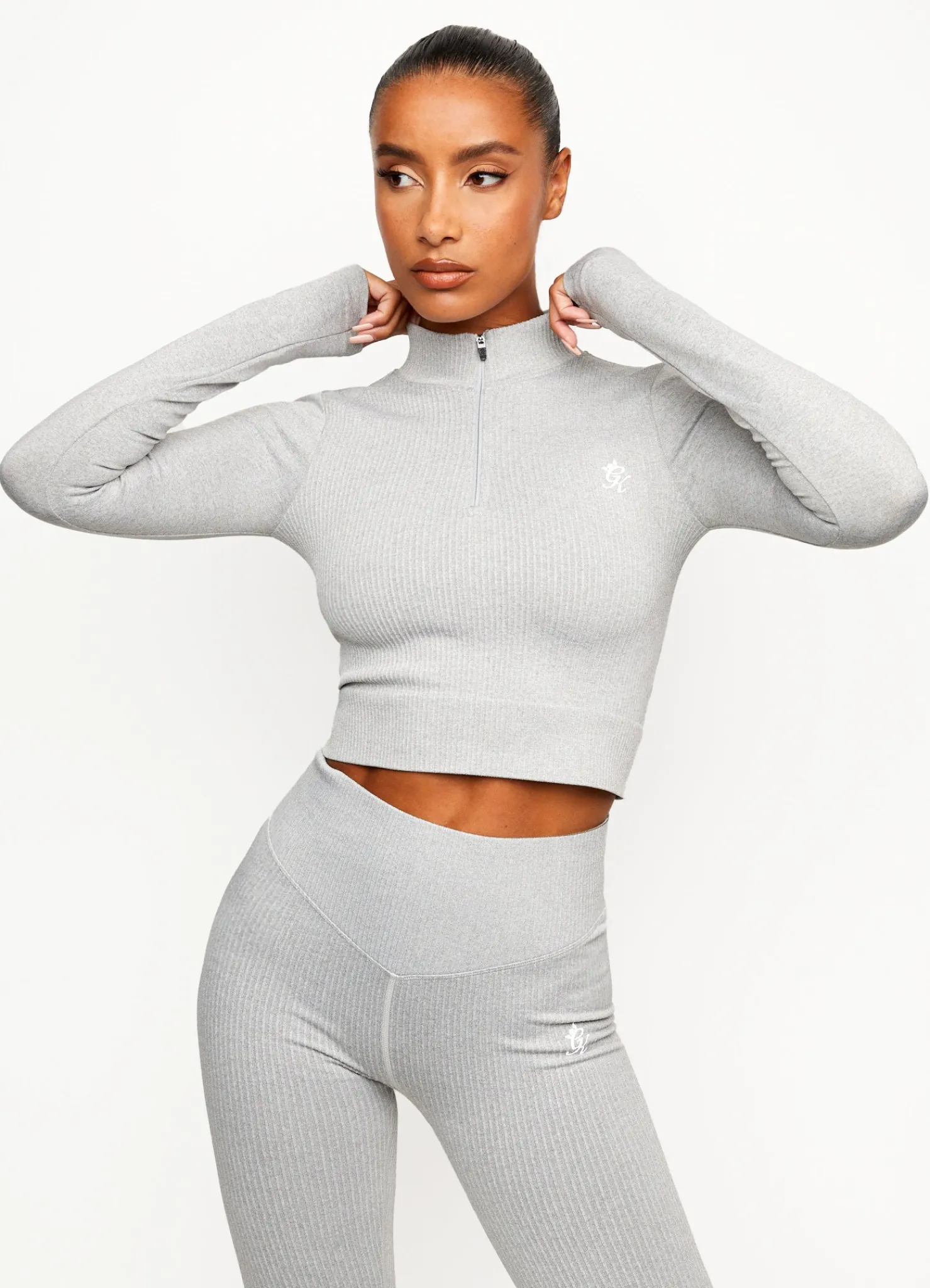 Gymwear<Gym King Balance 1/4 Zip Mid Grey Marl