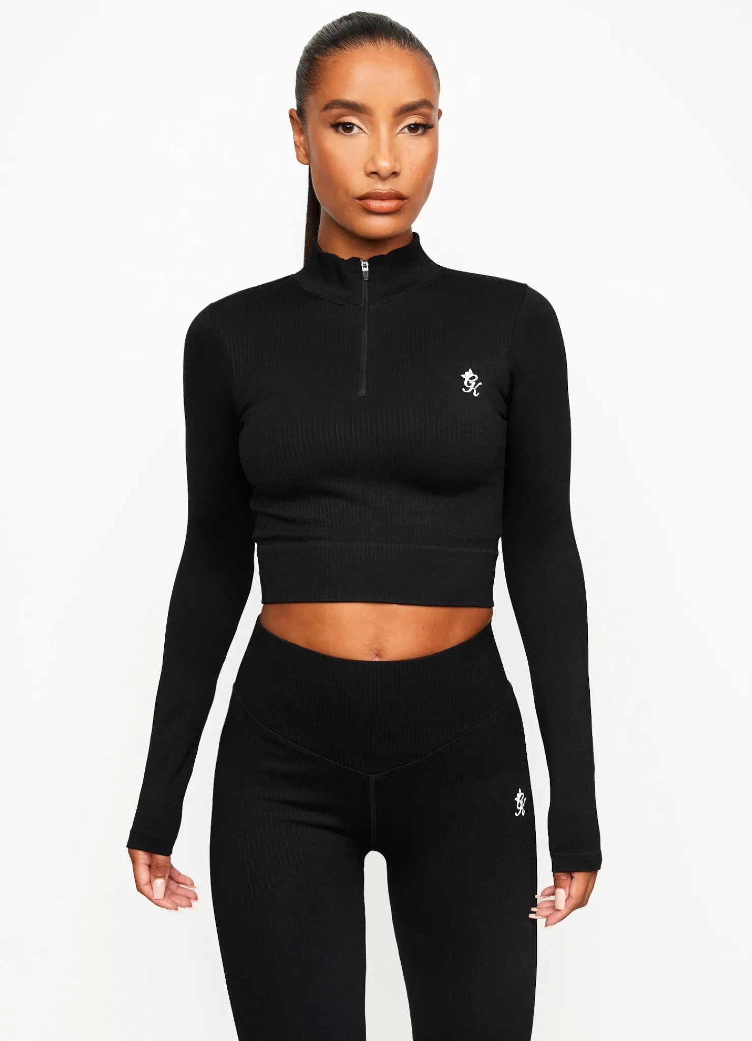 Tops & T-Shirts<Gym King Balance 1/4 Zip Black
