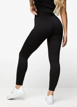 Leggings<Gym King Bias Rib Legging Black
