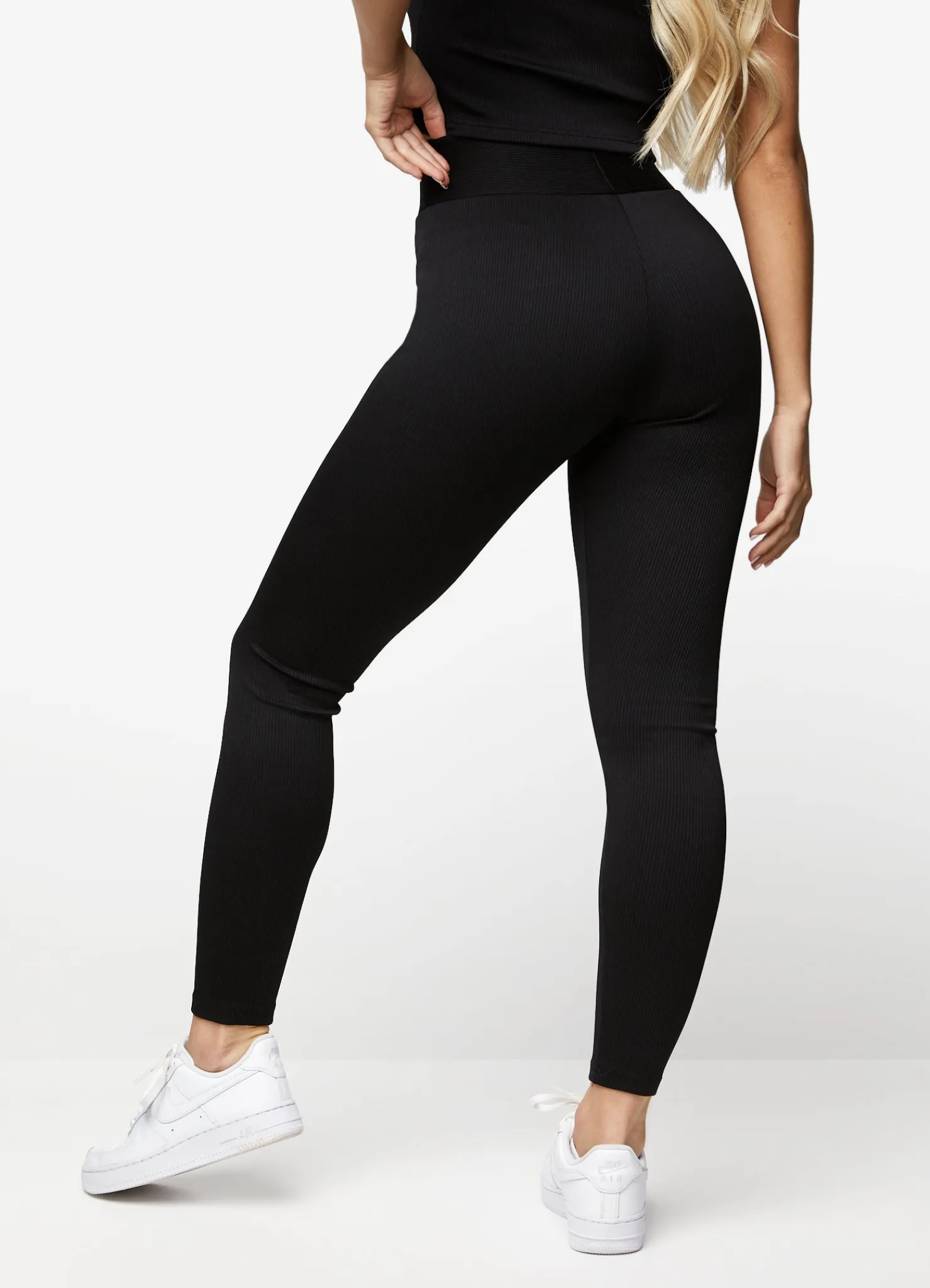 Leggings<Gym King Bias Rib Legging Black