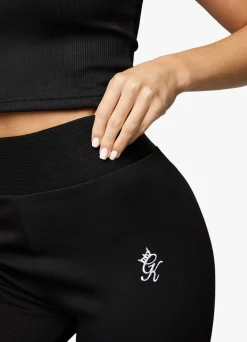 Leggings<Gym King Bias Rib Legging Black