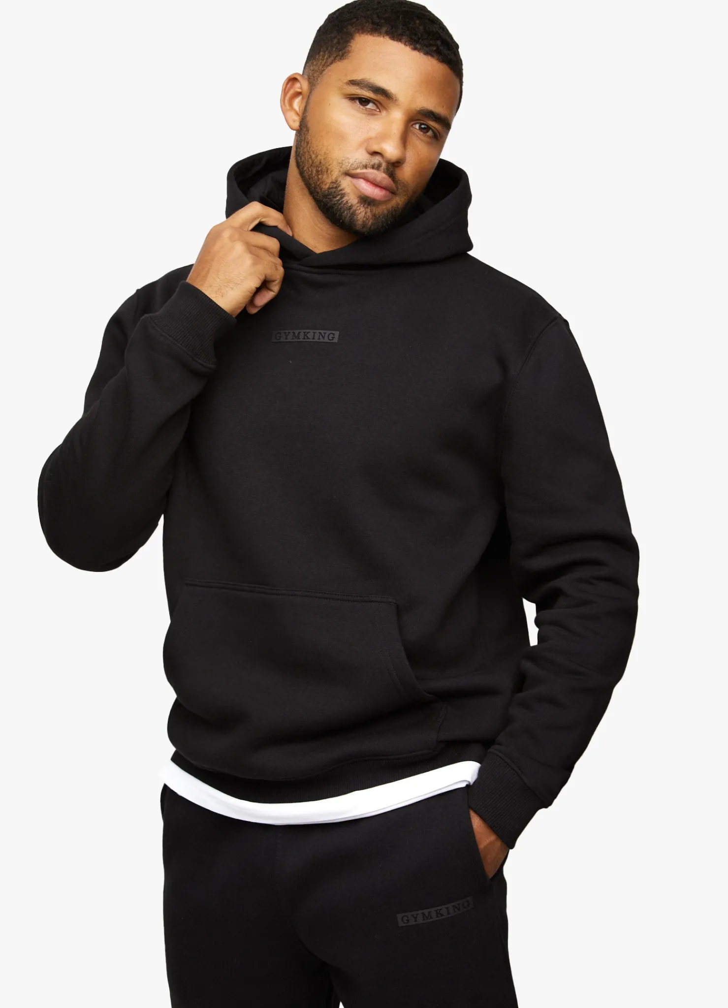 Sweatshirts & Hoodies<Gym King Box Logo Hood Black