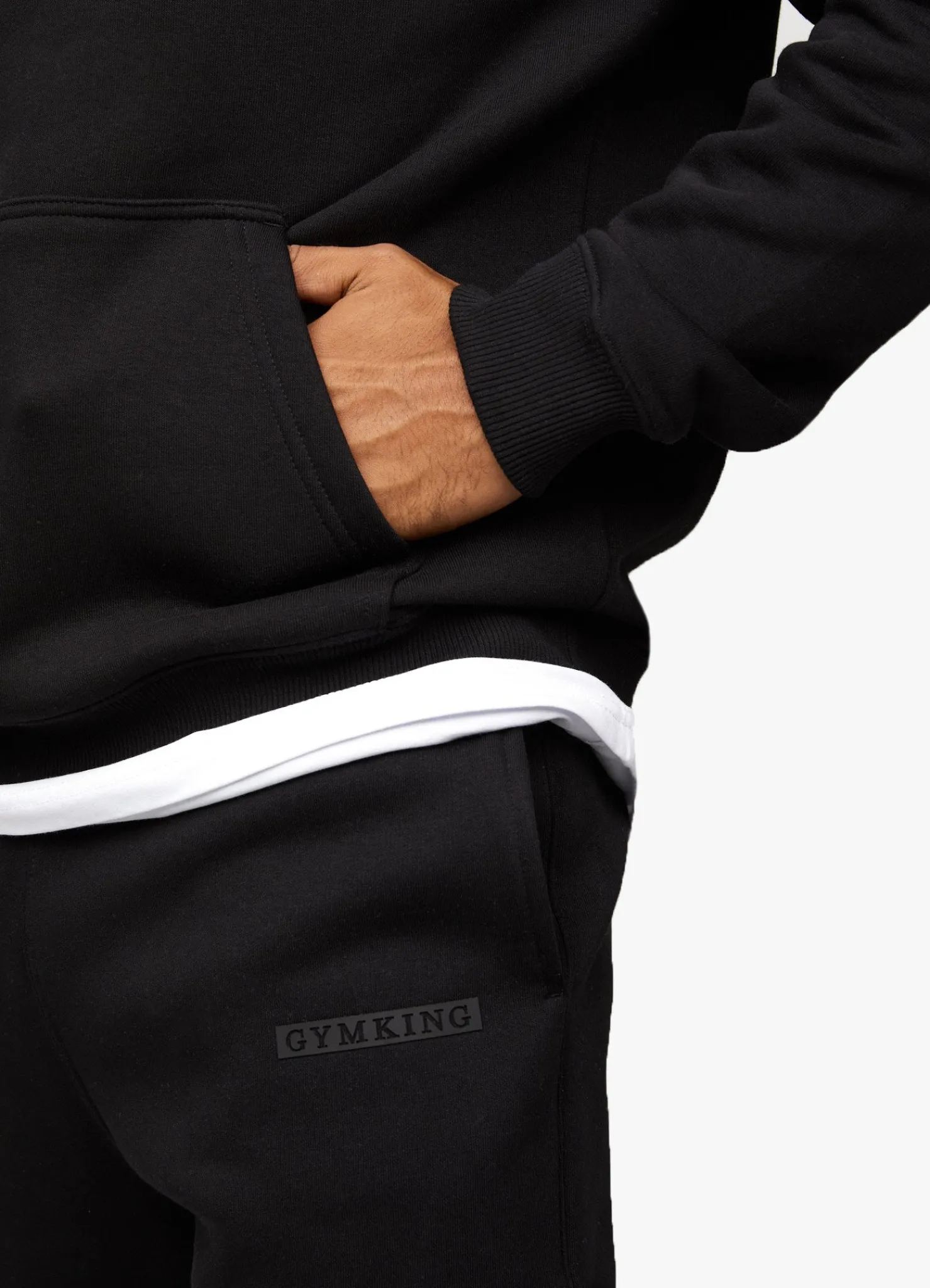 Sweatshirts & Hoodies<Gym King Box Logo Hood Black