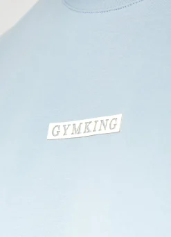 T-Shirts<Gym King Box Logo Tee Ashley Blue