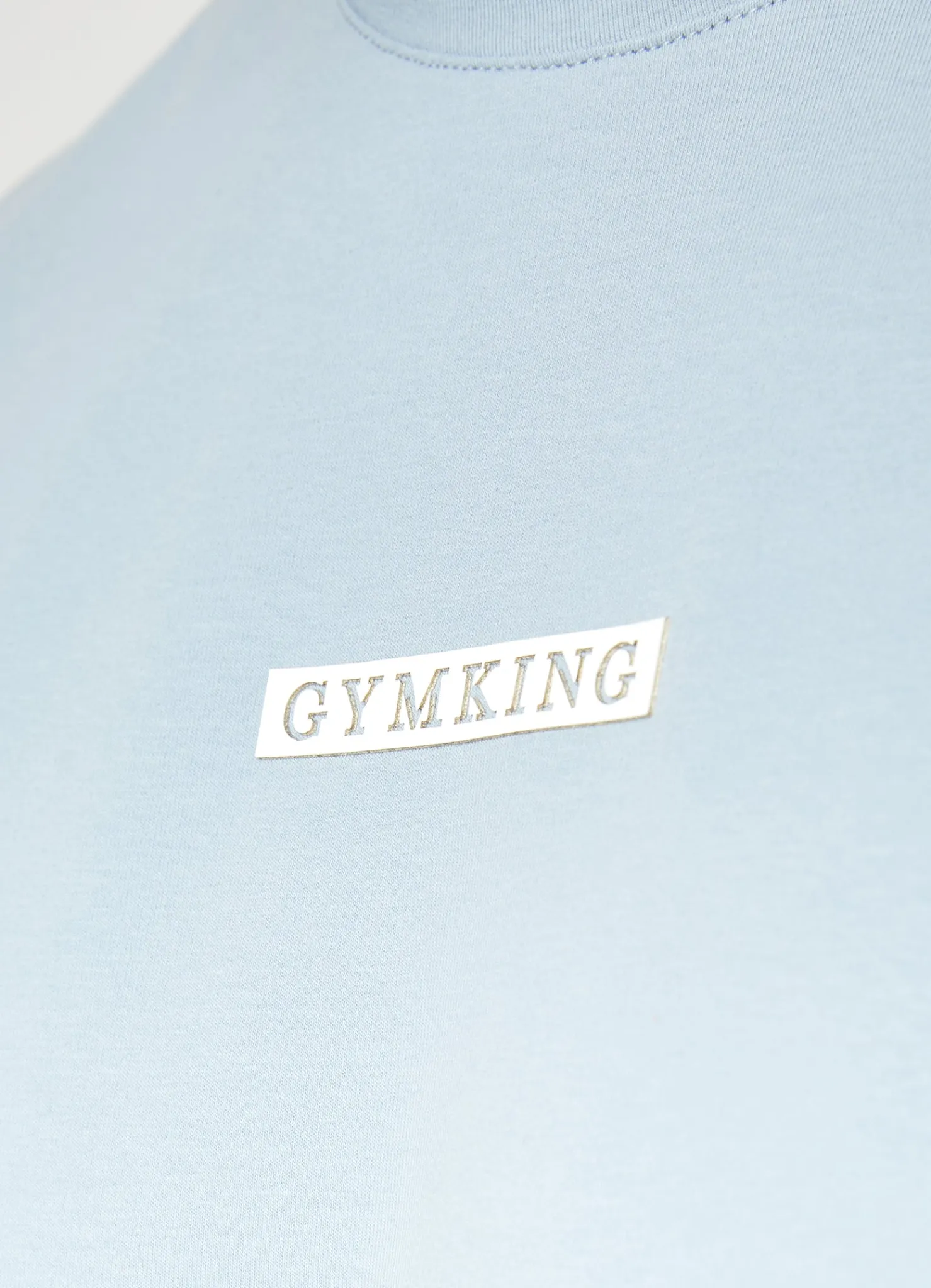 T-Shirts<Gym King Box Logo Tee Ashley Blue
