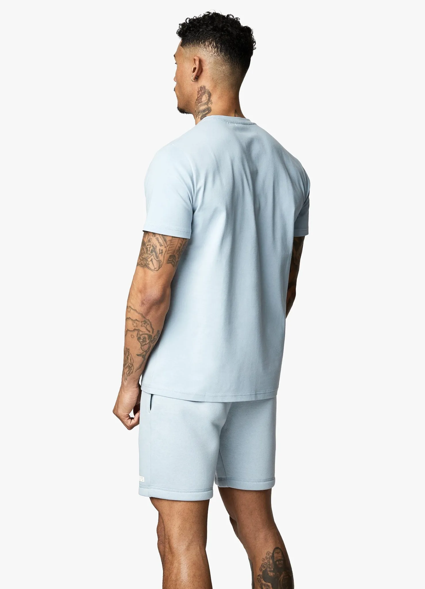 T-Shirts<Gym King Box Logo Tee Ashley Blue