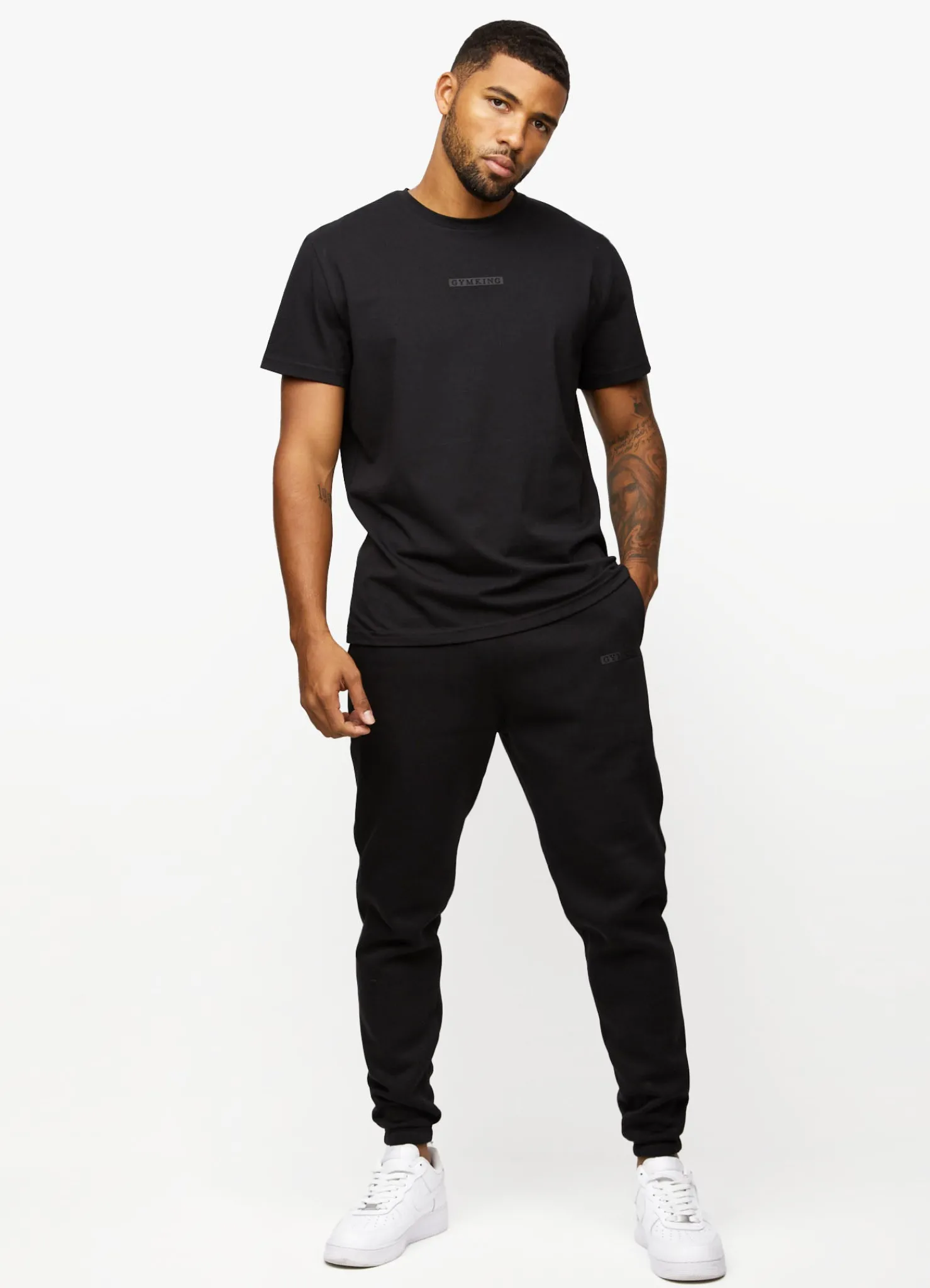 Twin Sets<Gym King Box Logo Tee Black