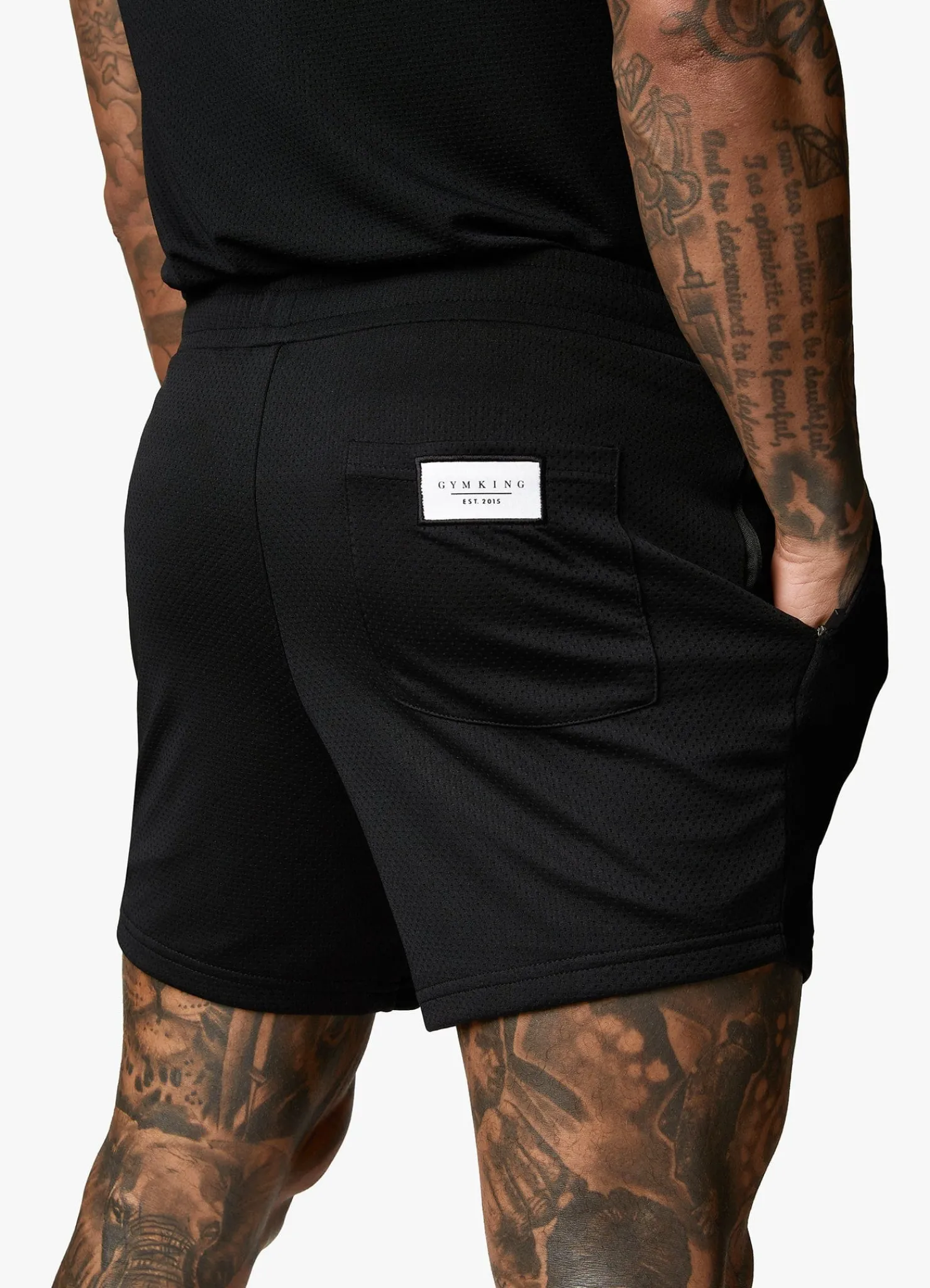 Twin Sets<Gym King Brooklyn Mesh Short Black