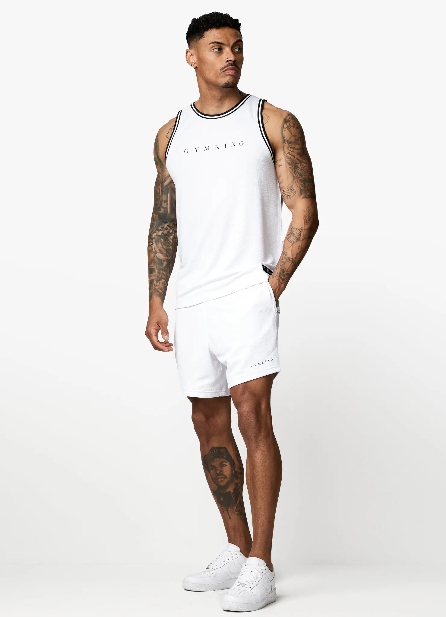Twin Sets<Gym King Brooklyn Mesh Short White