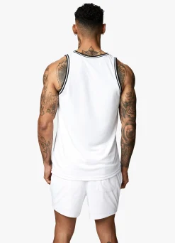 Vests<Gym King Brooklyn Mesh Vest White