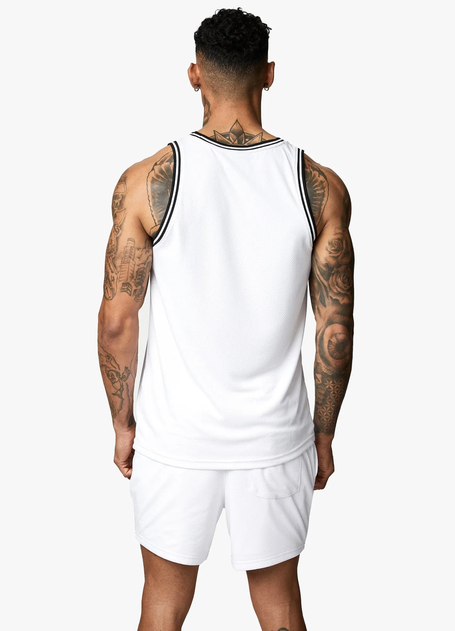 Vests<Gym King Brooklyn Mesh Vest White