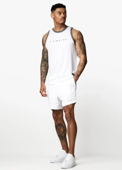 Vests<Gym King Brooklyn Mesh Vest White