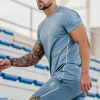 T-Shirts<Gym King Contrast Flex Tee Smoke Blue