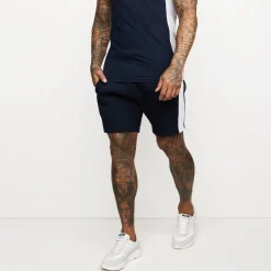 Twin Sets<Gym King Contrast Panel Short Navy/White