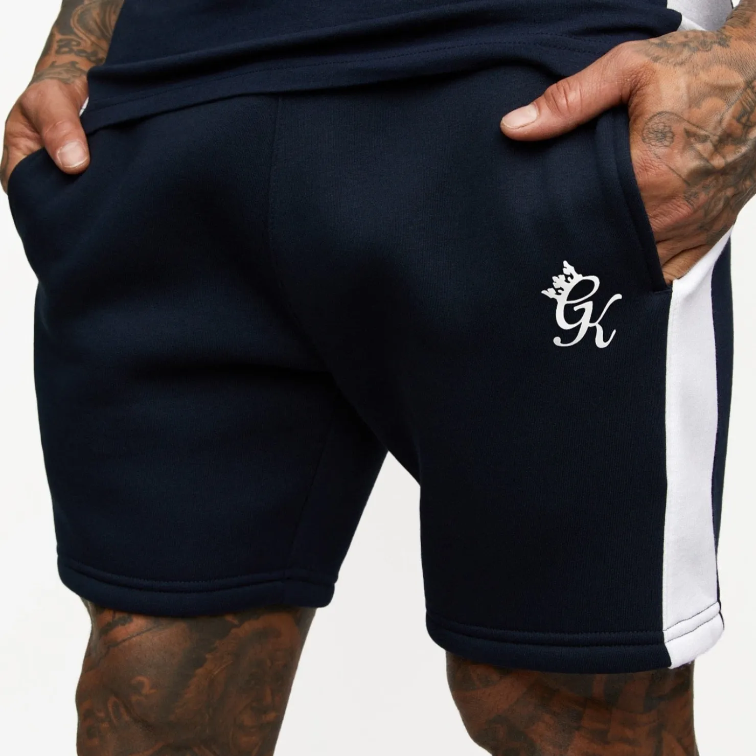 Twin Sets<Gym King Contrast Panel Short Navy/White