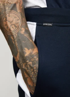 Shorts<Gym King Contrast Panel Short Navy/White