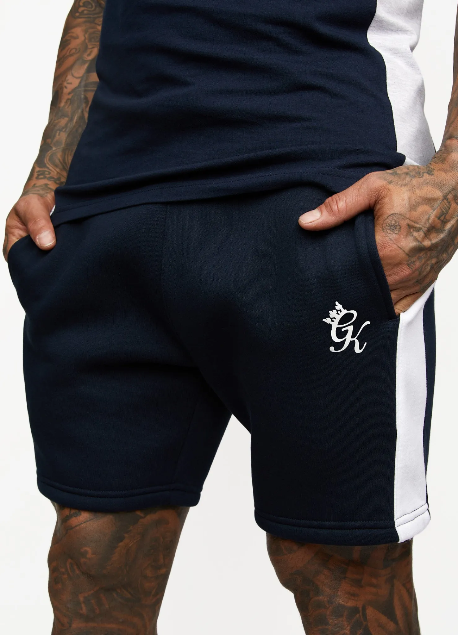 Twin Sets<Gym King Contrast Panel Short Navy/White