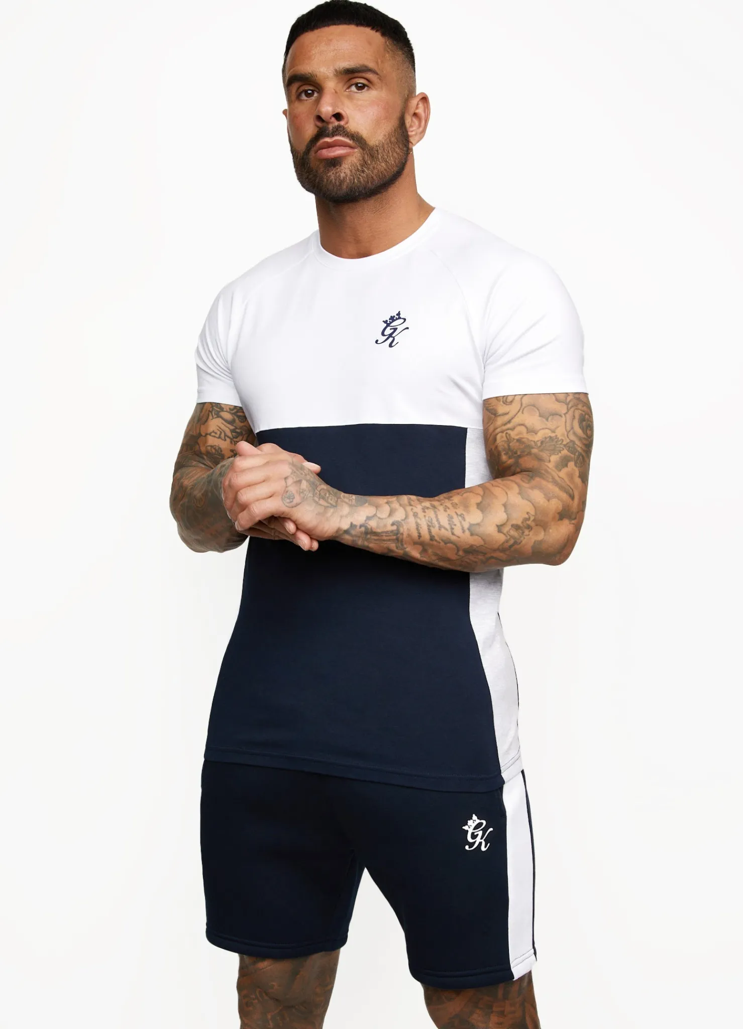 Twin Sets<Gym King Contrast Panel Short Navy/White
