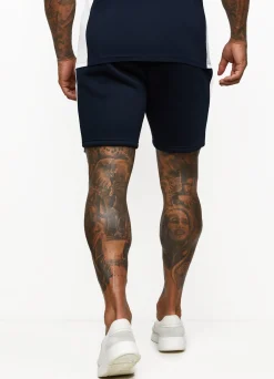 Shorts<Gym King Contrast Panel Short Navy/White