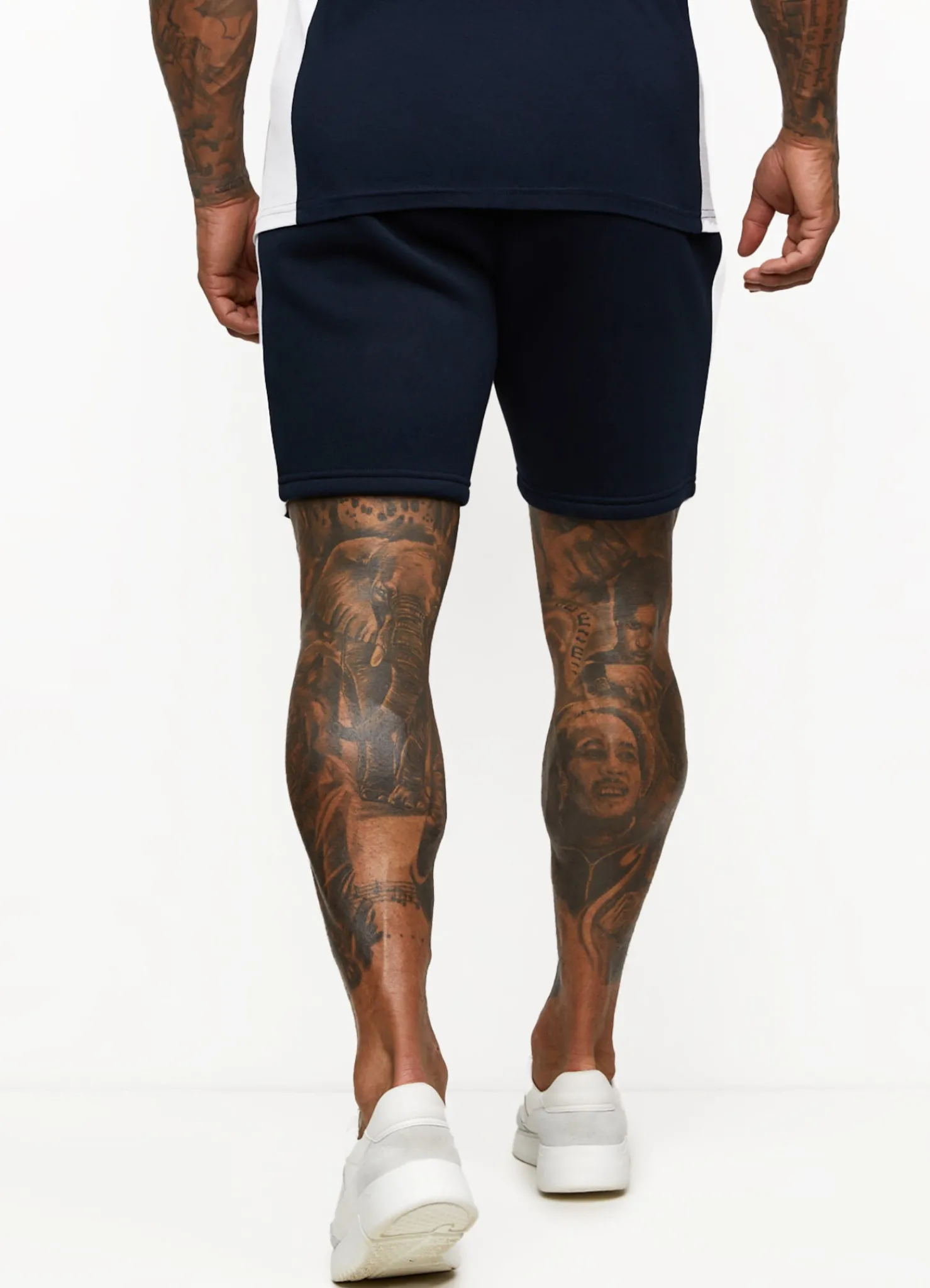Twin Sets<Gym King Contrast Panel Short Navy/White