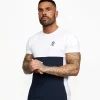 Twin Sets<Gym King Contrast Panel T-Shirt Navy/White